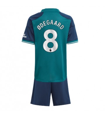 Arsenal Martin Odegaard #8 Tercera Equipación Niños 2023-24 Manga Corta (+ Pantalones cortos)